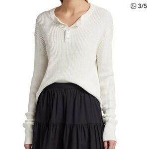 STAUD Artie Henley Rib-Knit Sweater
47% Viscose/38% cotton/15% linen
SMALL